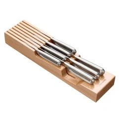 Fiskars Knivblok Til Skuffe, Træ -Fiskars butik 1062890 fiskars wooden drawer knife block fsc 1
