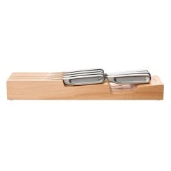 Fiskars Knivblok Til Skuffe, Træ -Fiskars butik 1062890 fiskars wooden drawer knife block fsc 3