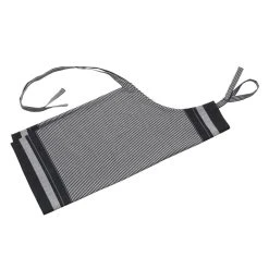 Bastian Jumbo Forklæde, Sort/ Natur