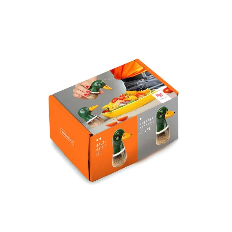 Donkey Spicy Ducks Salt & Peber Dispenser, Grøn 4 Donkey Spicy Ducks Salt & Peber Dispenser, Grøn - Billede 4