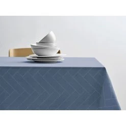 Södahl Tiles Damaskdug, Blå, 140x320 Cm -Fiskars butik 24767