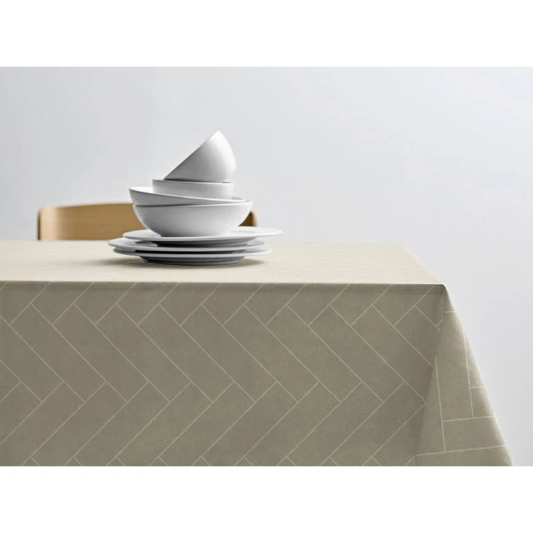 Södahl Tiles Damaskdug, Grøn, 140x220 Cm 2 Södahl Tiles Damaskdug, Grøn, 140x220 Cm - Billede 2