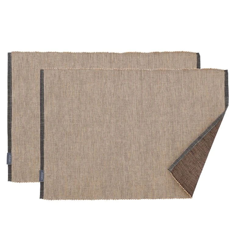 Södahl Melange 2-pak Dækkeservietter, Beige, 33x48 Cm 1 Södahl Melange 2-pak Dækkeservietter, Beige, 33x48 Cm