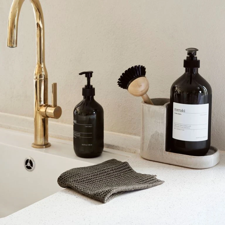 Meraki Pumila 2-pak Opvaskeklud, Armygrøn 3 Meraki Pumila 2-pak Opvaskeklud, Armygrøn - Billede 3