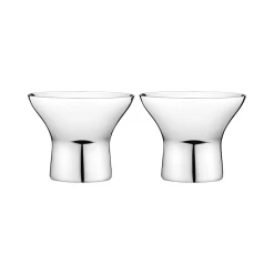 Georg Jensen Alfredo Æggebæger, 2 Stk., Stål