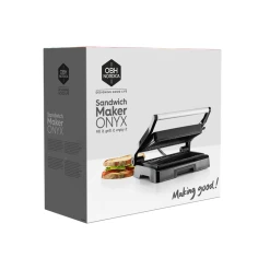 OBH Nordica Onyx Panini /Sandwich Maskine -Fiskars butik 6889 06 giftbox