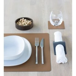 LIND DNA Serene Square Dækkeserviet, Natur, Large -Fiskars butik 991503 4