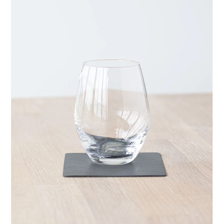 LIND DNA Serene Square Glasbrik, Antracit, 10x10 Cm 2 LIND DNA Serene Square Glasbrik, Antracit, 10x10 Cm - Billede 2