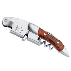 Cilio Legno Tjenerkniv Og Proptrækker, Træ/ Stål