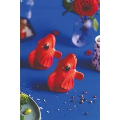Donkey Fishes For Dishes Salt- & Peber, Rød -Fiskars butik donkey fishes for dishes salt og peber 3