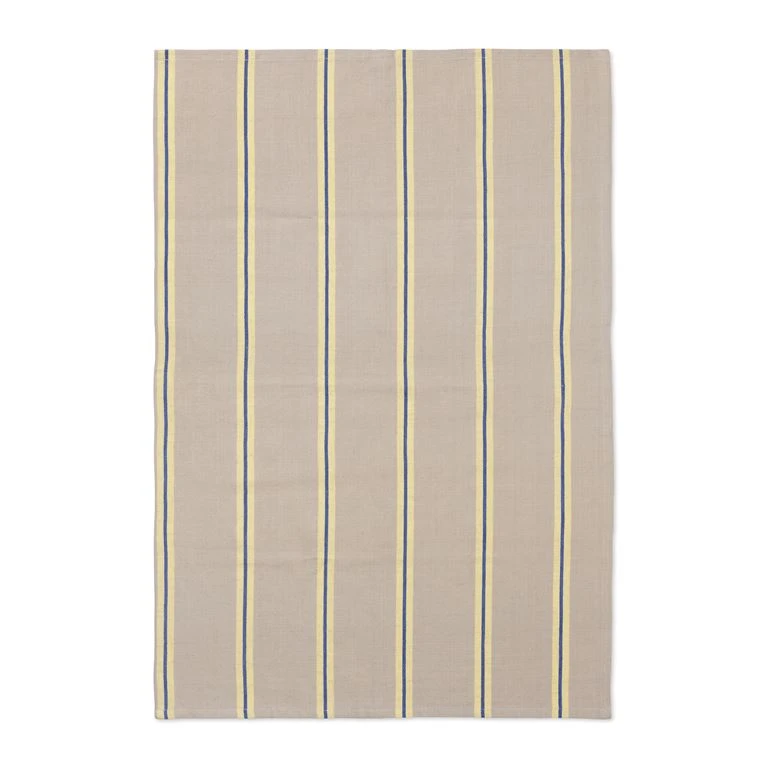 Ferm LIVING Hale Viskestykke, Østers/Citron/Blå, 50x70 Cm 2 Ferm LIVING Hale Viskestykke, Østers/Citron/Blå, 50x70 Cm - Billede 2