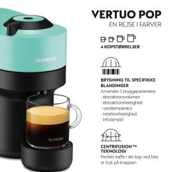 Nespresso Vertuo Pop -Fiskars butik machine features vl vertuo pop range c 2022 aqua mint green dk