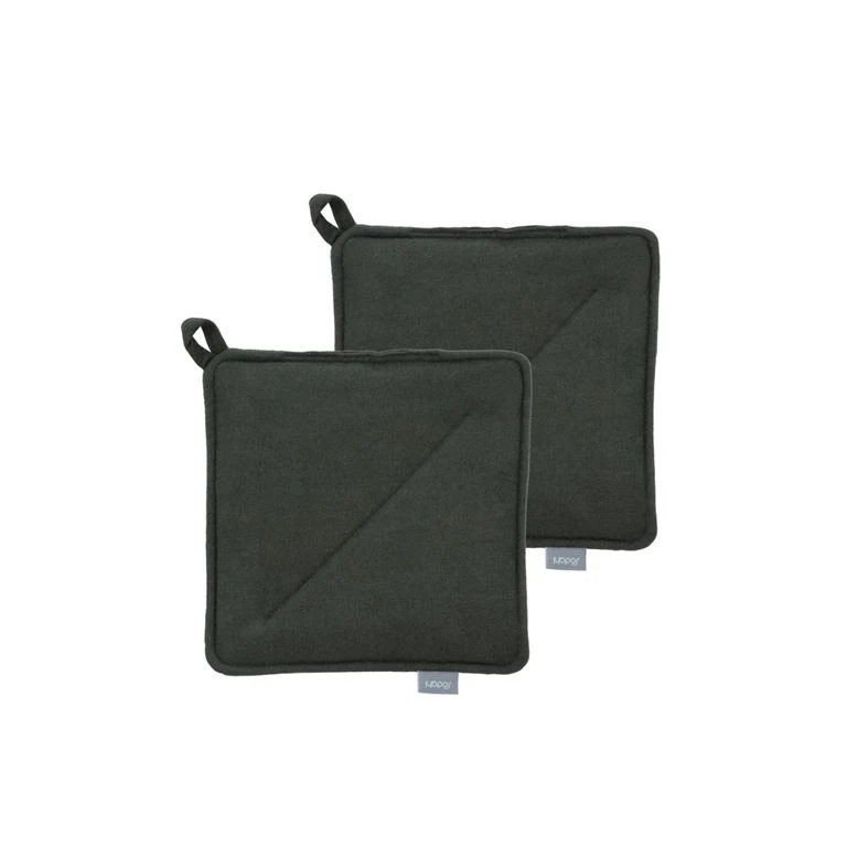 Södahl Soft 2-pak Grydelapper, Forest Green 1 Södahl Soft 2-pak Grydelapper, Forest Green