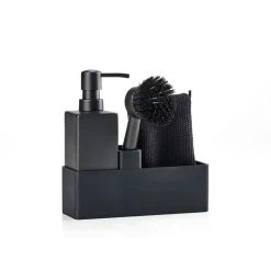 Zone 4-Dele Opvaskesæt, Sort