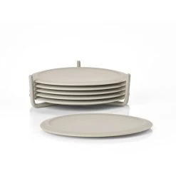 Zone Singles Glasbrikker M. Holder, Mud, Ø10 Cm